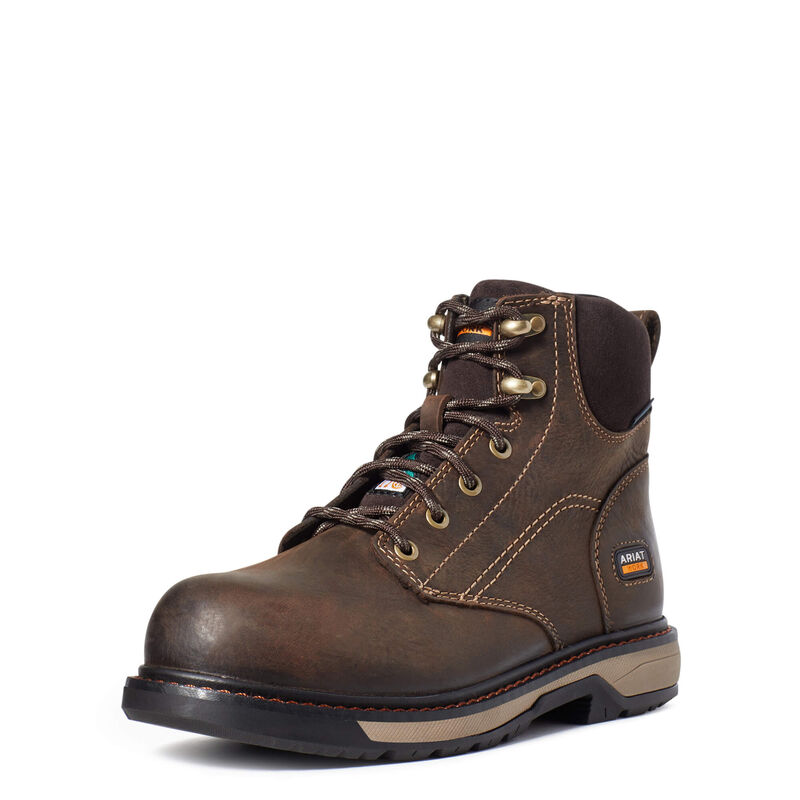Ariat Arbeitsschuhe Damen - Riveter 6 Csa Waterproof Composite Toe DunkelBraun ( EYZGA-9371 )